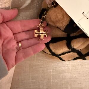 Tory Burch Shearling Mini Fleming Hobo